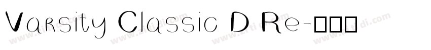 Varsity Classic D Re字体转换